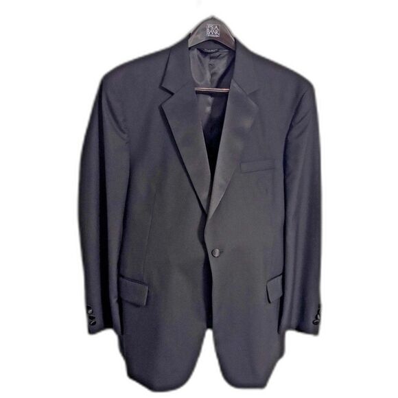 Jos. A. Bank Other - Jos. A. Bank Notch Lapel Tuxedo W/ Pants Black Tie Gala Ceremonial Tux 43R